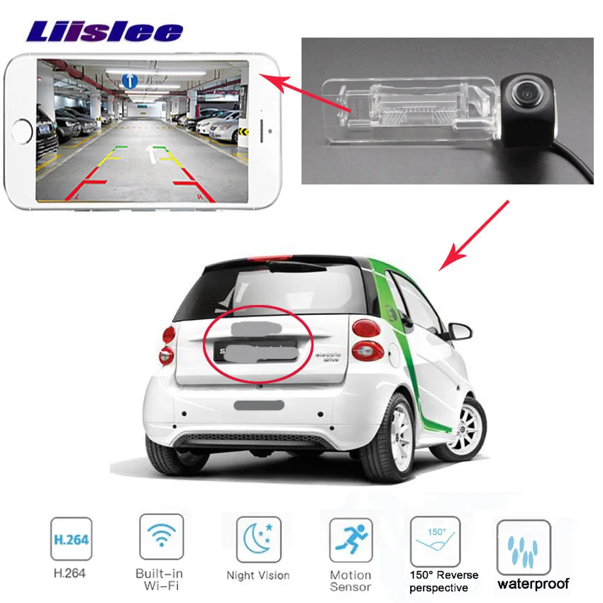 LiisLee обновленная версия Автомобильная камера для Benz Smart Fortwo ED новый продукт