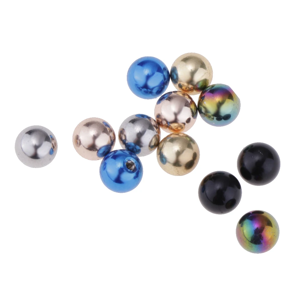 12pcs Round Ball Stainless Steel Piercing Jewelry 5mm