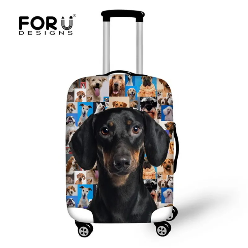 C0235 FORUDESIGNS немецкая овчарка путешествия на дороге багаж защитный чехол на чемодан Дорожный чемодан на колесиках защитный чехол от пыли - Цвет: C0235