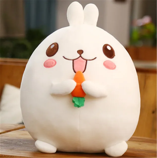 Fancytrader New Lovely 60cm Plush Bunny Toys Big Soft Stuffed Anime White Love Carrot Rabbit  Doll for Kids Gifts 3 Models