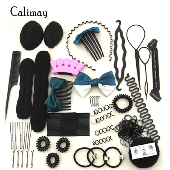

Magic Hair Braider for Hair Styling Tools Twist Sponge Donut Hair Bun Maker Hairpins Roller Braid Elastic Hair Rope