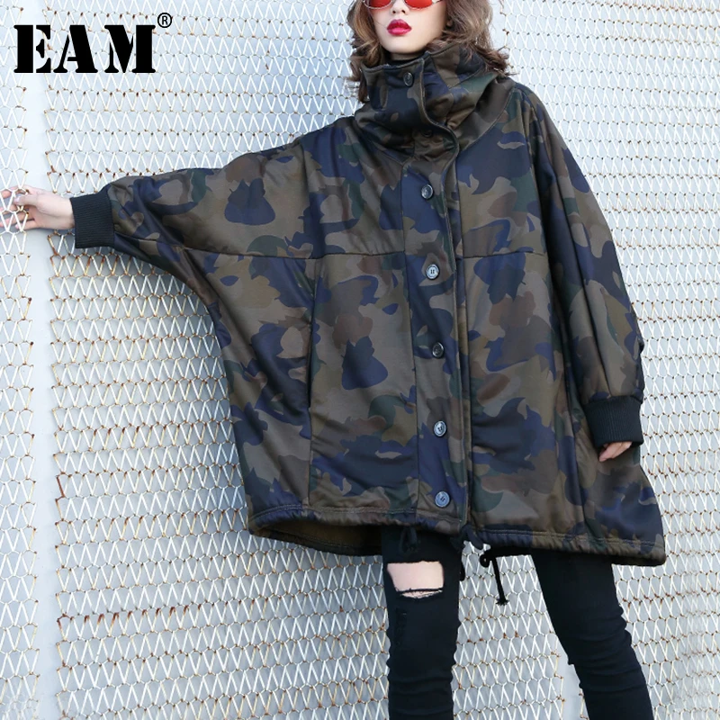 2019 Longues Marée Picture À eam Printemps Manteau Manches Mode De Camouflage Imprimé Épais Color Jk684 Cordon Femmes Capuchon Nouveau Veste Chaud qdCwwY