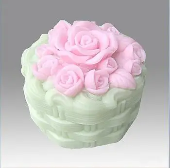 

Flower silicone soap Mold handmade 3D Silicone Soap/Candle Mold - Rose Cake Mold