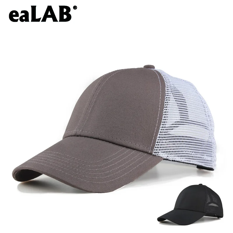 

2018 Mesh Hat Baseball Cap Men Trucker cap Women Hat Female Solid Color Dad Hats Cap Male Bones Casual Ventilated Flexfit Caps