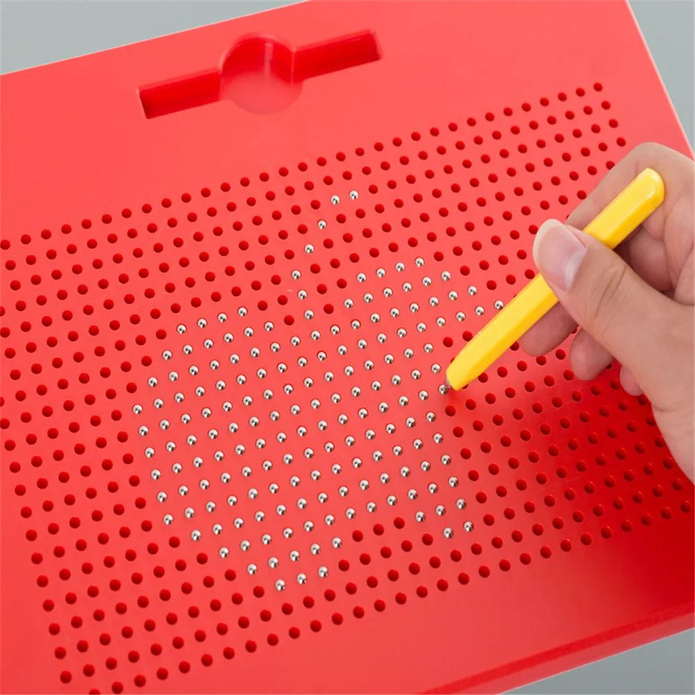 Магнитный планшет для рисования доска-планшет игрушки из бисера Магнит стилус 26 алфавит, цифры письма с крепящимся механизмом обучающая развивающая детская игрушка