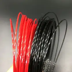 1 шт. ZARSIA высокое качество Hexaspin twister полиэстер теннис строка 1,23 мм теннисные ракетки строка (черный/красный)