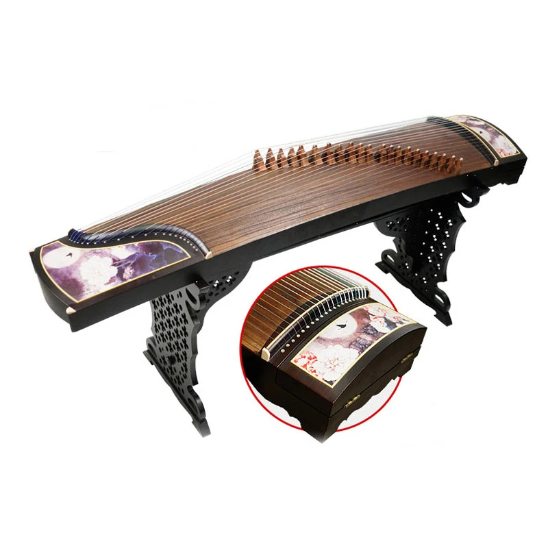 Guzheng Paulownia дерево профессиональное обучение ажурные Резные узоры