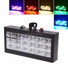 18 светодиодный RGB светильник проектор стробоскоп светильник для DJ клуба диско KTV вечерние шоу ЕС штекер 0-25 Вт и Прямая поставка
