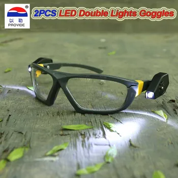 LED 조명 안전 고글 야간 독서 안경, 안전한 산업 작업용 자동차 수리, 야외 스포츠 라이딩 조명, 801D