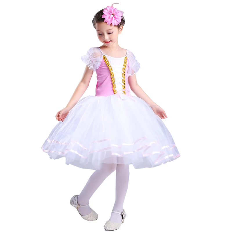 Songyuexia/детское профессиональное балетное платье-пачка; розовые костюмы принцессы для девочек