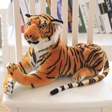 30/40/50 cm Simulation Soft Stuffed Forest Tiger Animals Pillows Plush Educational Toy Dolls For Children Kid Birthday Gift larggest size 170cm simulation tiger yellow or white prone tiger plush toy surprised birthday gift w5490