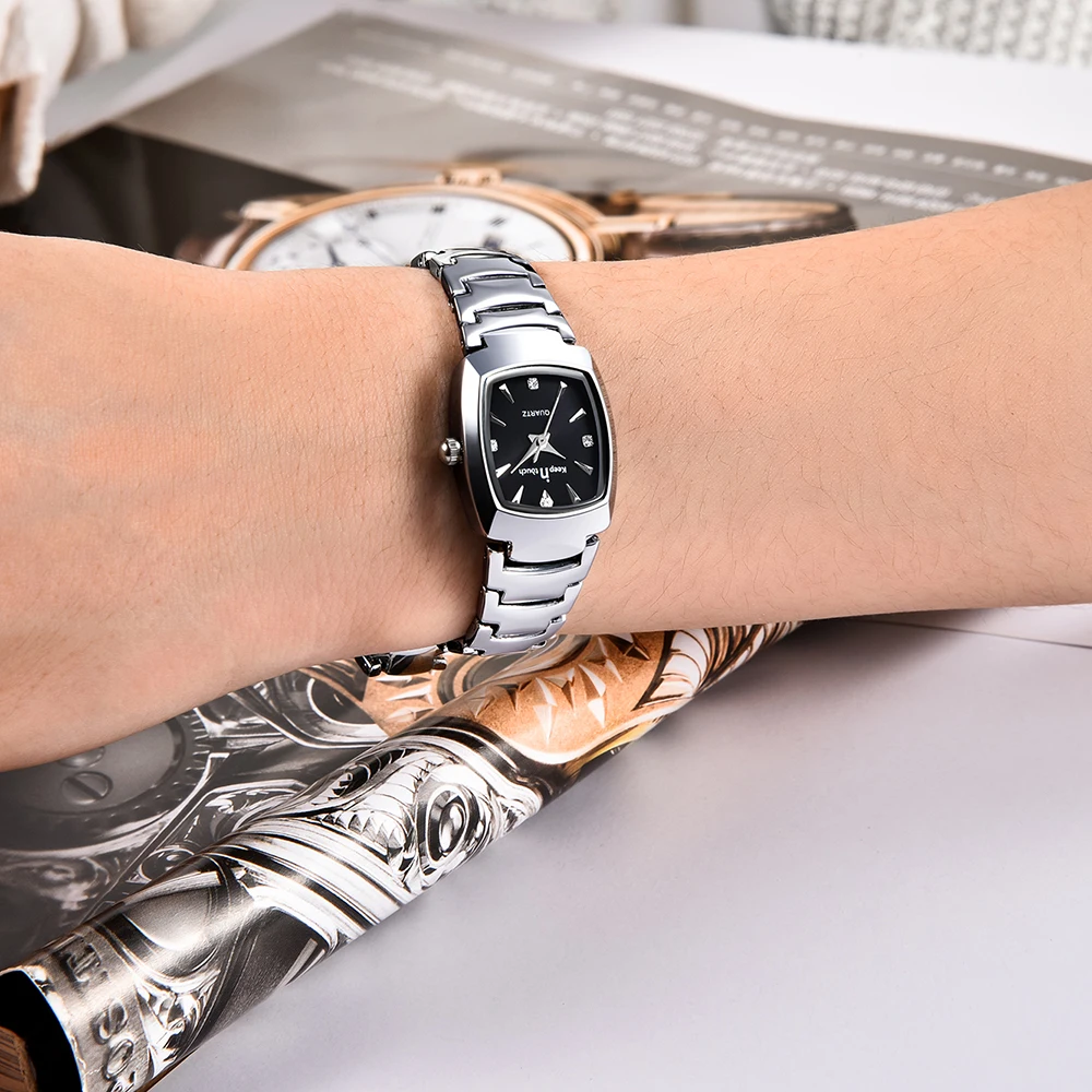 KEEP IN TOUCH Womens Square Watches Rhinestone Quartz Watch Women Luxury Dress Fashion Bracelet Ladies Watch relogios feminino