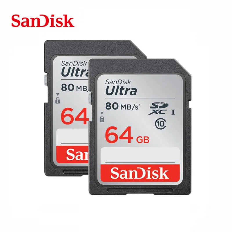 Подлинная карта памяти SanDisk carte sd 16 Гб 64 ГБ 32 ГБ C10 SDHC SDXC класс 10 для камеры