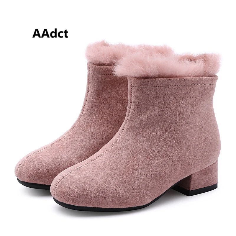 

AAdct Cotton warm shorts boots for girls New fashion princess girls boots 2018 Winter non-slip kids boots