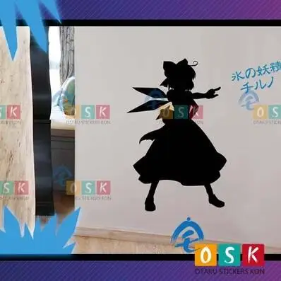 Аниме Touhou Project CIRNO виниловые наклейки на стену Декор для дома декоративный