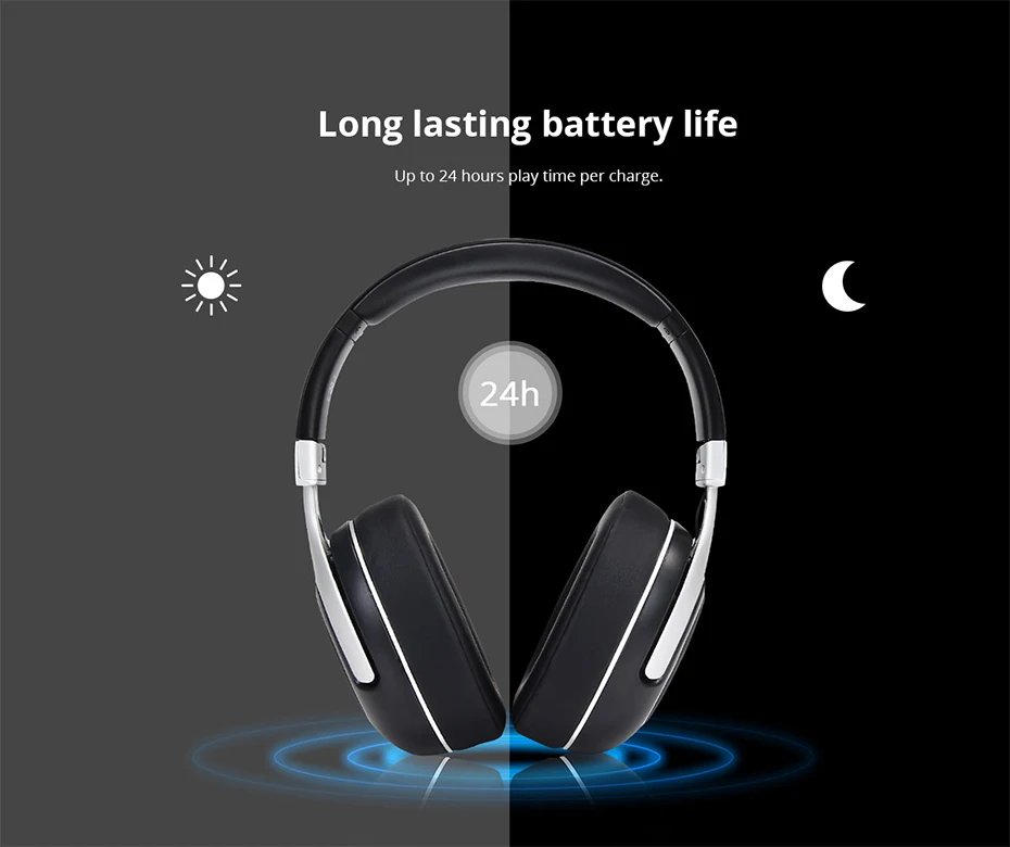 Tronsmart Encore S6 Bluetooth Headphones Active Noise Cancelling Wireless Headphone Headset for Gamer Gaming Foldable Design (6)