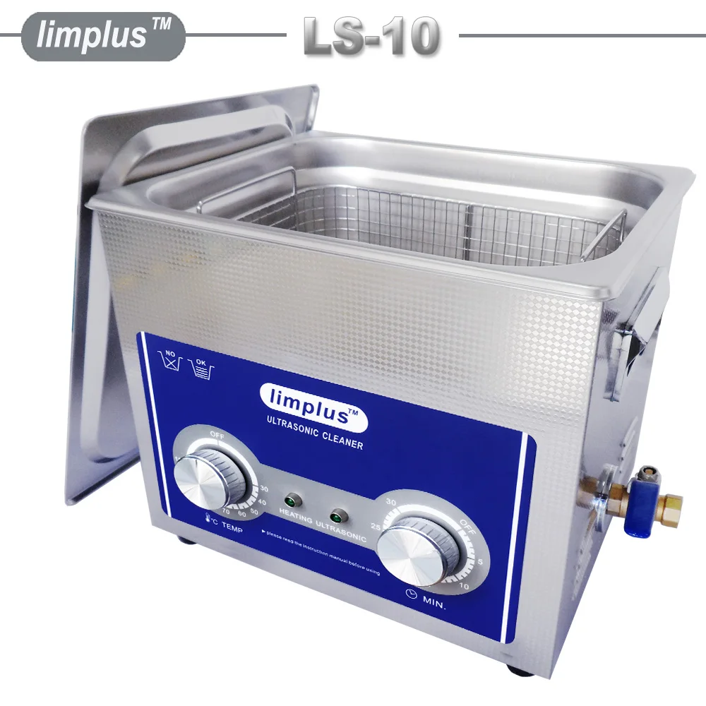 Ультразвуковой очиститель Limplus 10L 200 Вт механический таймер и нагреватель