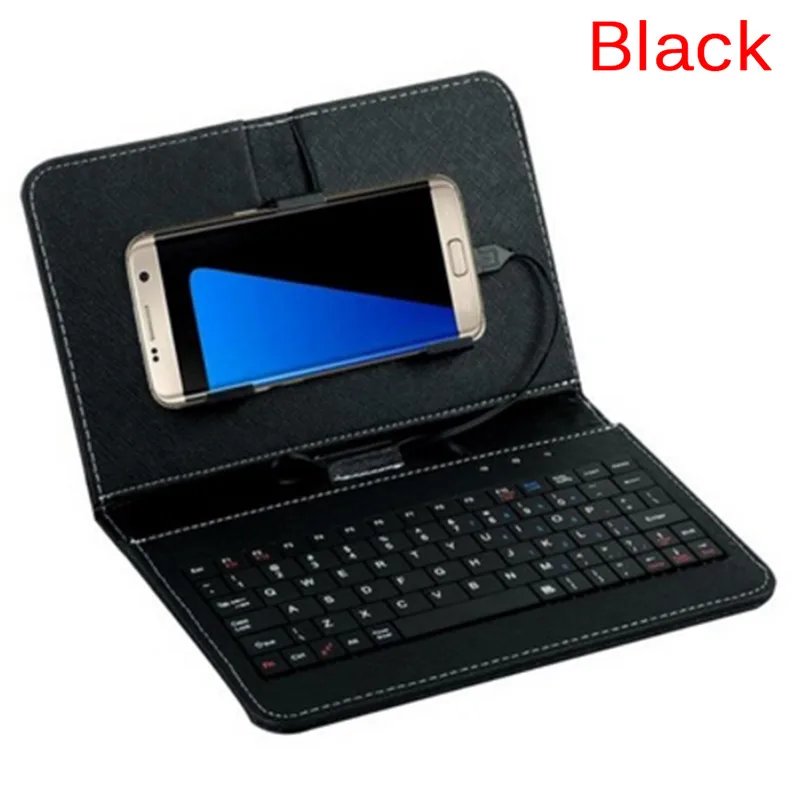 1pc Wired General Wired Keyboard Flip Holster 4.8-6.0 Inch Case For Android Mobile Phone Hot Selling