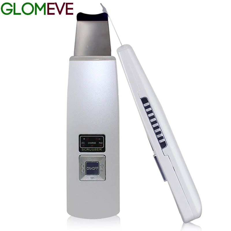 

Ultrasonic Skin Scrubber Face Cleanser Face Cleaning Device Acne Removal Facial Spa Massager Ultrasound Peeling Clean Tone Lift