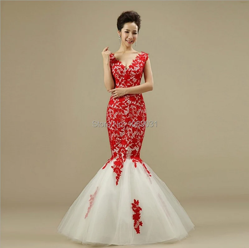 

2014 New Mermaid Lace Wedding Dress Bridal dress Wedding Dress stock US size 2 4 6 8 10 12 14 16