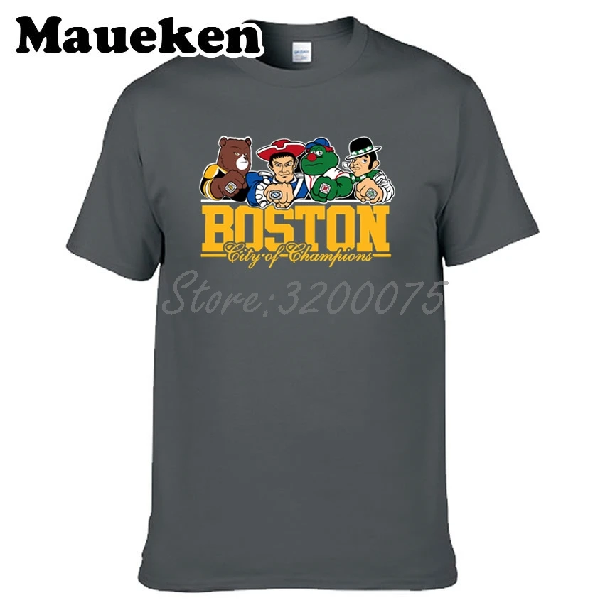 Для мужчин Boston City For New England Celtics Bruins Красная футболка Sox одежда футболка мужская комикс мультфильм W0301001 - Цвет: 25