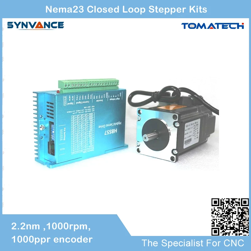 

Best quality 2 Phase 2.2nm nema23 Hybrid Closed Loop Stepper Motor and Stepper Driver