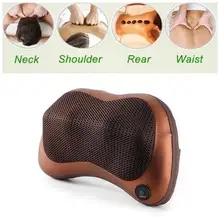 Инфракрасная Автомобильная домашняя Массажная подушка для тела, Массажная подушка для шеи, плеч, талии, чехол для автомобильного сиденья, расслабляющий массаж с магнитом, Новинка