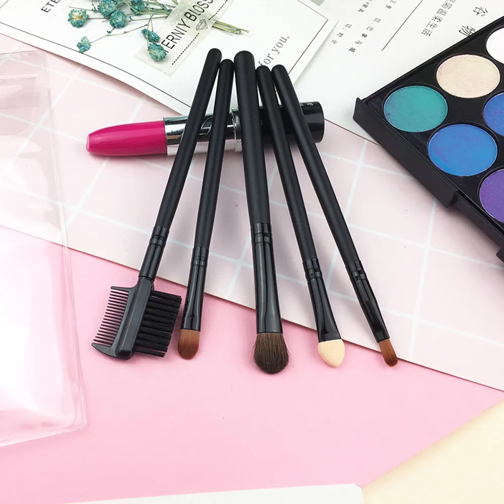 

5Pcs Brushes Foundation Blush Makeup Eye Shadow Eyeliner Brush Applicator Tool Makeup Brushes Set Professional Cosmetic Set Kit
