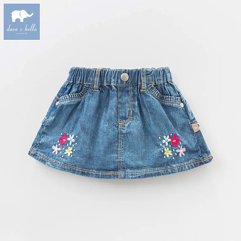 Dba6629 весенние юбки для маленьких девочек джинсовые Sweety детская мини-юбка для танцев Детская одежда