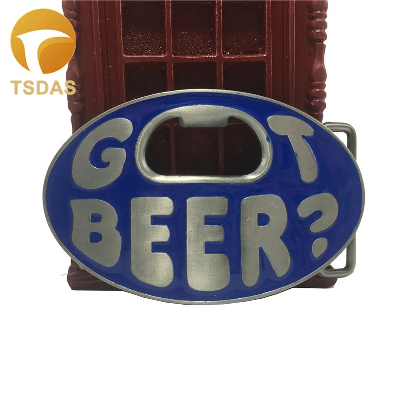 Luxury Blue Men Belt Buckle Retail Distribute Got Beer Bottle Opener