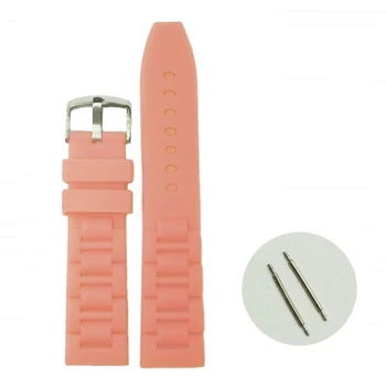 

20mm Lovely Pig Pink Silicone Jelly Rubber Ladies Watch Band Straps WB1059X20JB