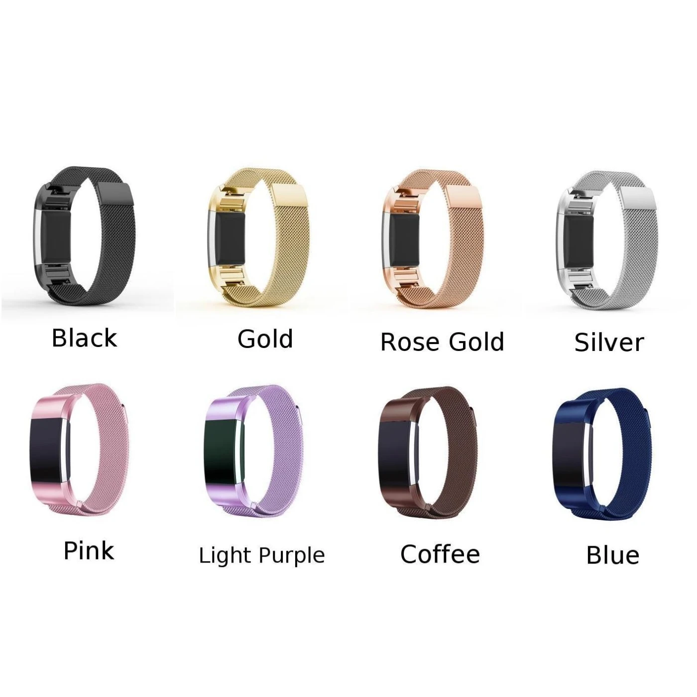 Ремешок для часов Fitbit Charge 2, Миланская Классическая Петля из нержавеющей стали