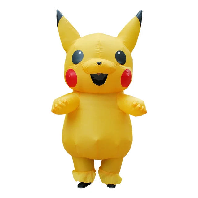 christmas adult costumes fat suit halloween costume for women inflatable pikachu costume full body jumpsuit