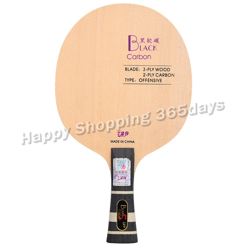 

"New 729 Black Blue Yellow ALC Carbon Table Tennis Blade Offensive Ping Pong Paddle Racket Bat