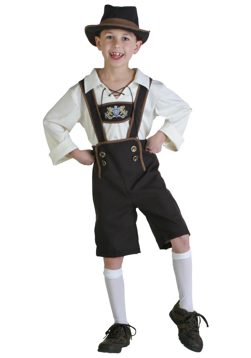 Boys Oktoberfest Costumes Kids Alps Farmer Fantasias Outfit Child Boys Oktoberfest Costumes Kids Alps Farmer Fantasias Outfit Child