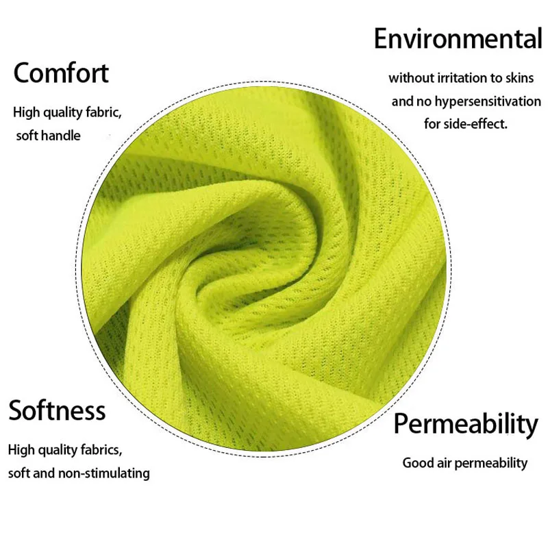 Camiseta fluorescente para trabajo de secado rápido y tambien para deportes al aire libre