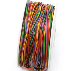 Один рулон 8 цветов 30AWG провода обмоточный провод, луженая медь твердые, ПВХ изоляции