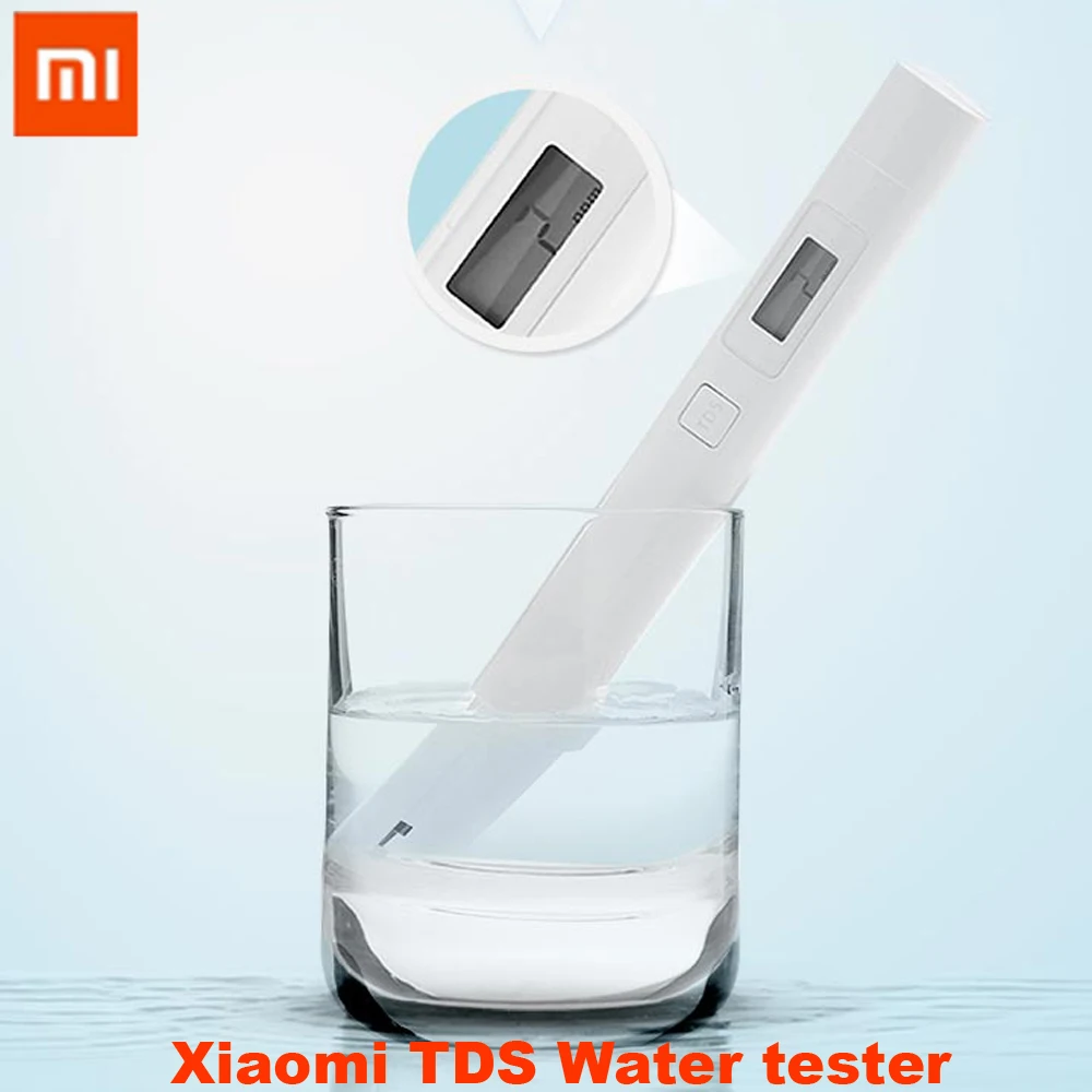 Портативный тестер воды Xiaomi TDS P en цифровой измеритель чистоты со