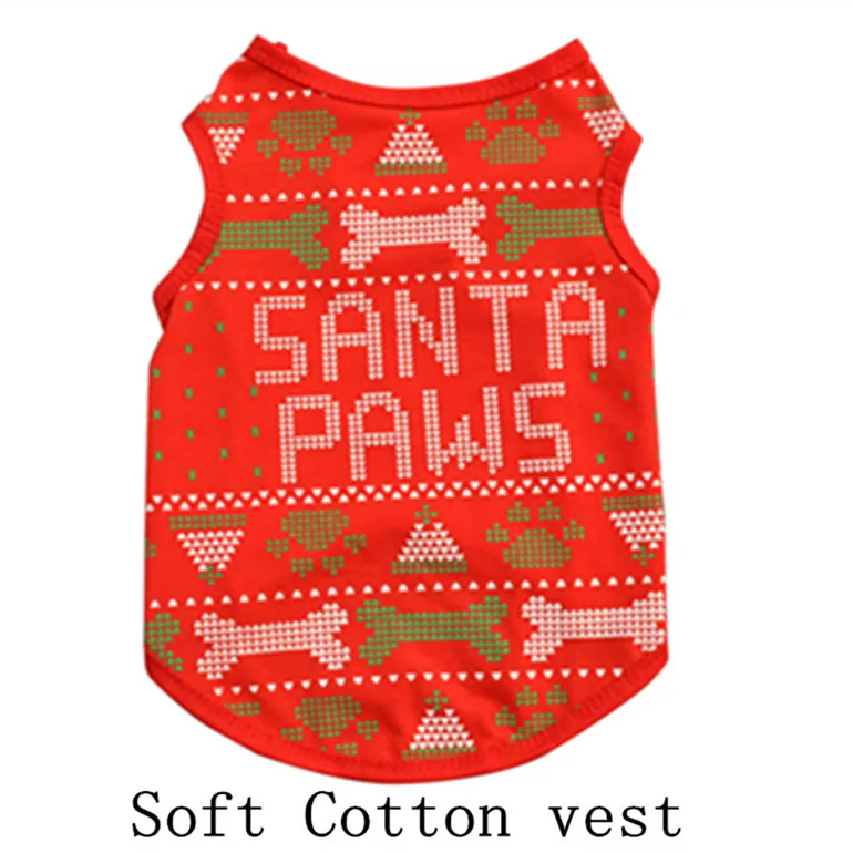Рождественская Одежда для собак для маленьких и средних собак Рождественский свитер для собак щенка для французского бульдога Йоркских собак Одежда для домашних животных пуловер - Цвет: 1