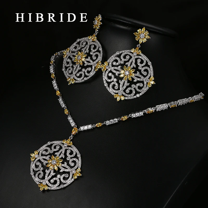 Роскошный цветок круглой формы hibrid красочные Швейцарский фианит подвески для