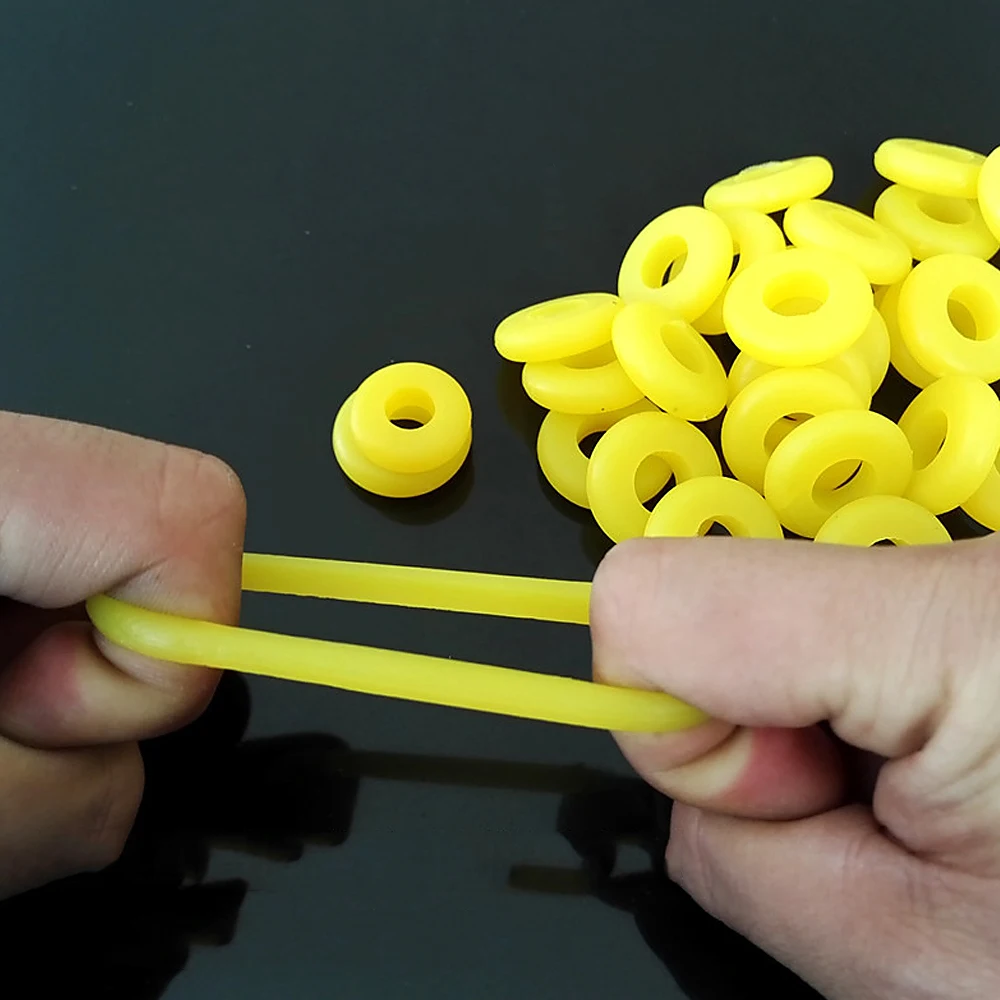 Buy 20pcs/pack Fishing Rod Anti slip Soft O shape Rings High Elasticity Rubber