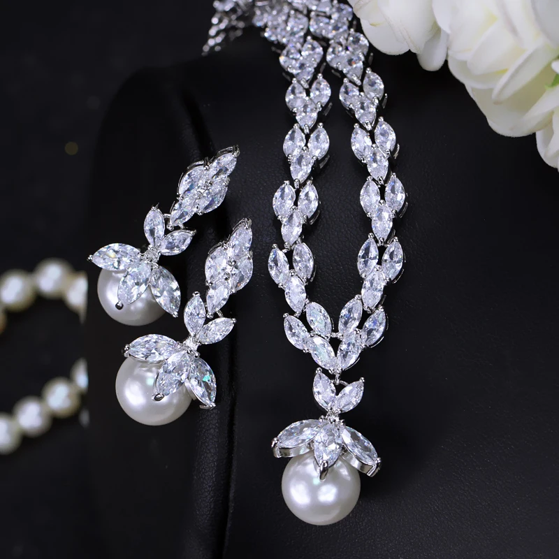 Pearl Wedding Jewelry set3