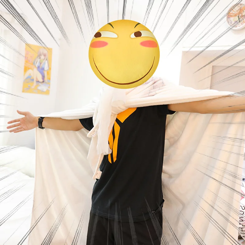 

Creative Emoji Smiley Face Cushion Funny Throw Decorative Pillow With PP Cotton Filling & Plush Fabric For Sofa Seat Christmas