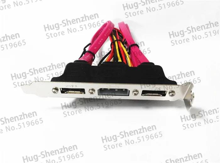 ПК DIY SATA в eSATA с 4Pin IDE Molex блок питания адаптер конвертер карты полный профиль высоты для внешнего жесткого диска