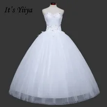 Free Shipping Sequins Bling Sweetheart Lace Wedding Dresses Cheap White Bridal Frocks Custom Made Vestidos De Novia MH39