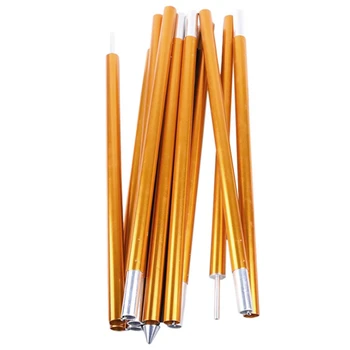 

2Pcs/Set Outdoor Camping Tent Pole Aluminum Alloy Tent Rod Spare Replacement 1.5Cm Tent Support Poles Tent Accessories
