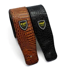 Hot sale Guitar Strap PU Leather Snakeskin Pattern for Electric Guitar Bass Acoustic Guitarra Folk Guitar Accessories Hot sale Guitar Strap PU Leather Snakeskin Pattern for Electric Guitar Bass Acoustic Guitarra Folk Guitar Accessories
