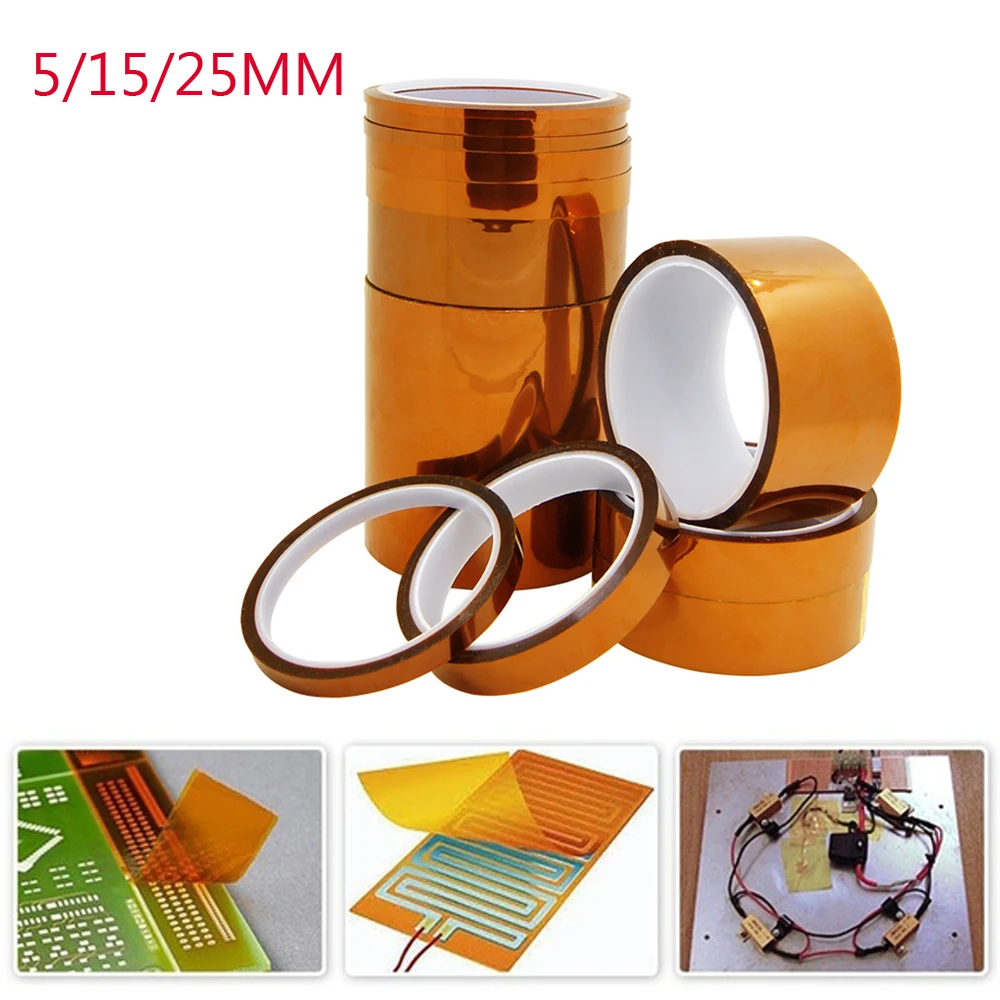 6mm 100ft Kapton Polyimide Tape Adhesive High Temperature Heat Resistant USA 33M