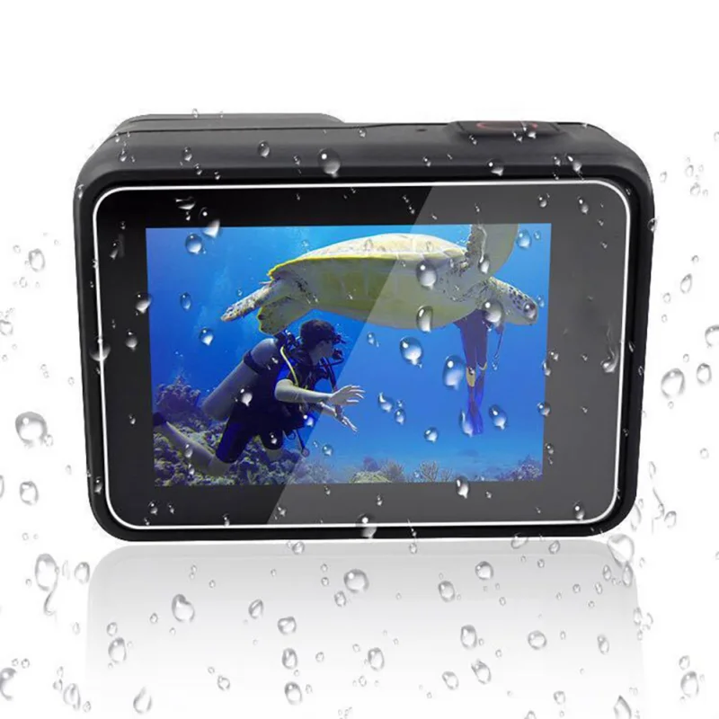 

2 in 1 Accessories Lens Protection Cover+Tempered Film LCD Screen Protector + Lens Protector for Gopro hero 7 6 5 Action Camera