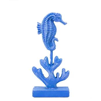 

Mediterranean Style Resin Decoration Tourist Souvenir Seahorse Hippocampus Figurine Wine Cabinet Background Decoration Display